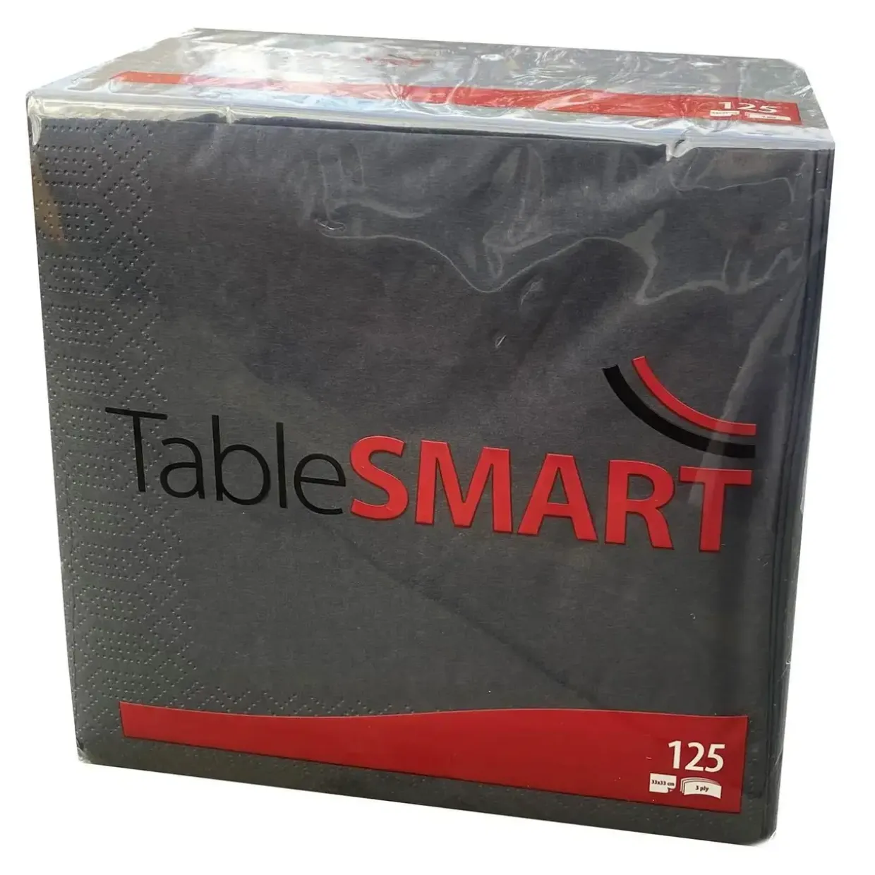 Serviet TableSMART 33x33cm 3-lag Sort - 8 pk x 125 stk/krt