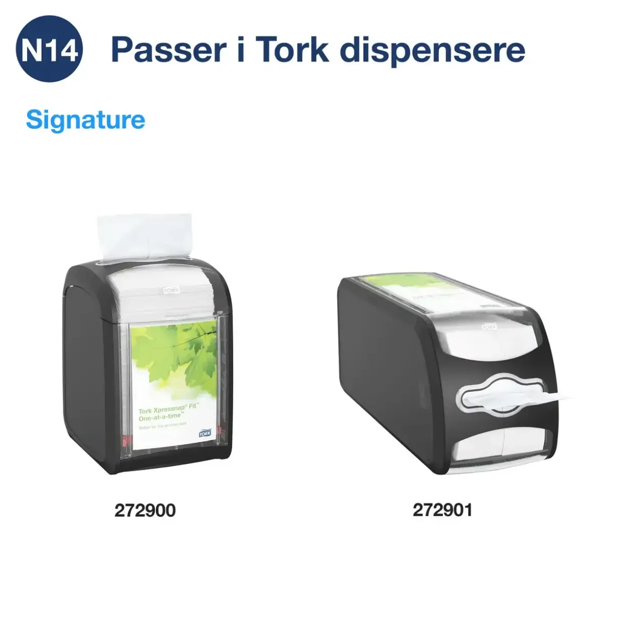 Servietter - Tork Xpressnap Fit 12830 - Natur - 2-lags - N14 - 4320 stk.