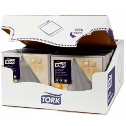 Serviet Tork Linstyle grå 39x39cm 1/4 fold 50stk/pak - 12 stk