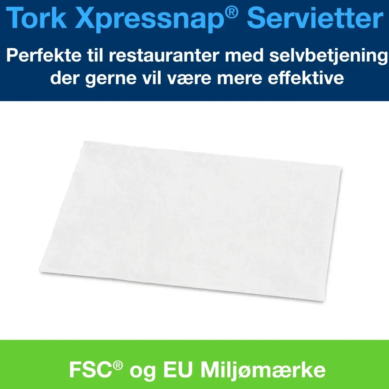 Serviet Tork Premium N4 15850 - 2-lags 2-fold hvid 16,50x21,60 cm - 8000 stk