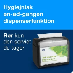 Serviet - Tork Premium N4 12880 - 2-lags - Natur - 33 x 21,3 cm - 8000 stk