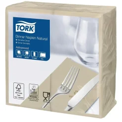 Serviet Tork 477352 39x39cm 2-lag 1/8-fold Natur - 12 pk x 150 stk/krt