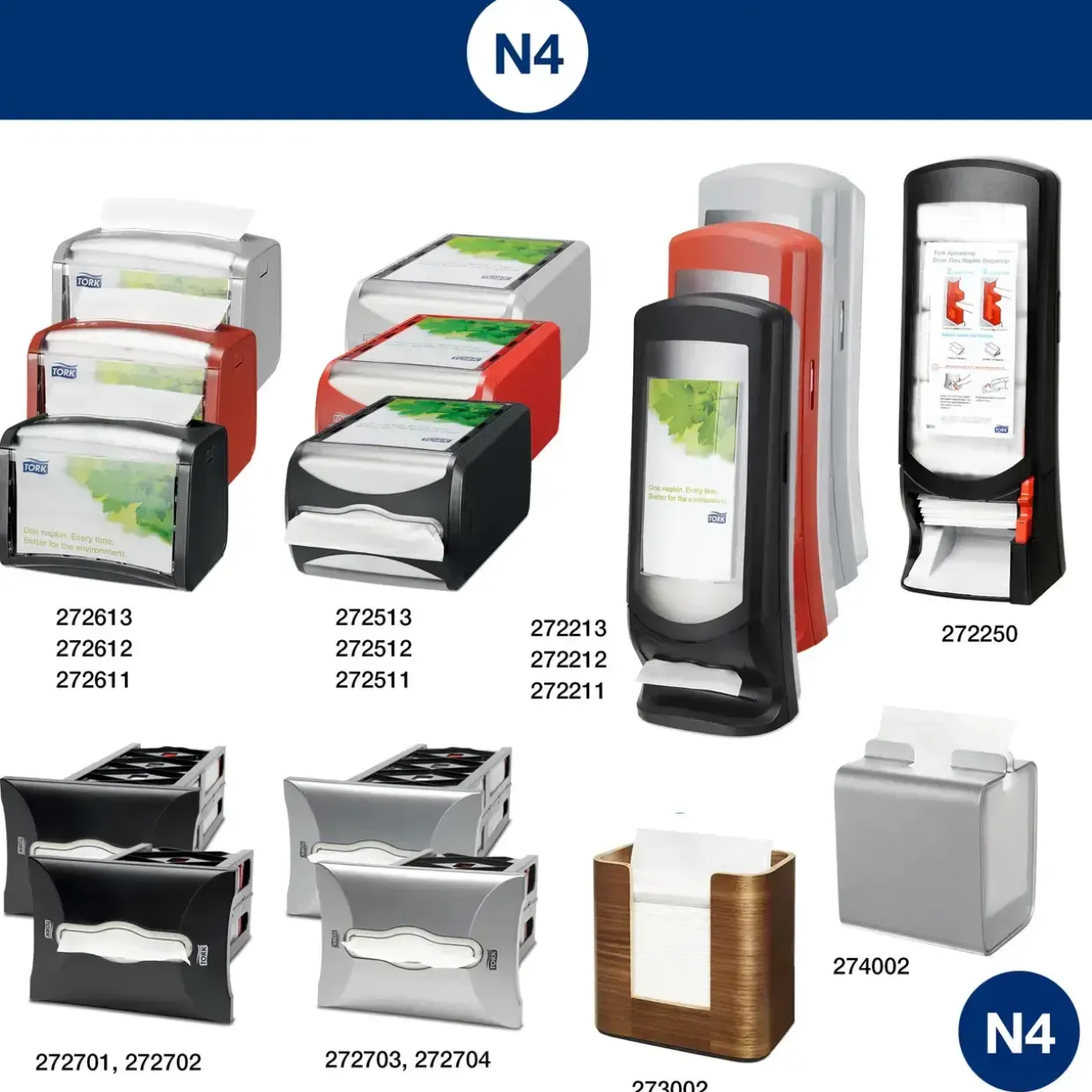 Serviet Tork 13670 Xpressnap premium Interfold 2-lags 4-fold N4 - 4000 stk