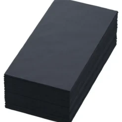 Serviet 40x40cm 3-lag 1/8-fold Sort - 5 pk x 250 stk/krt