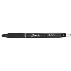 Sharpies tusser Gelpenne S-Gel sort 0,7mm - 3 stk