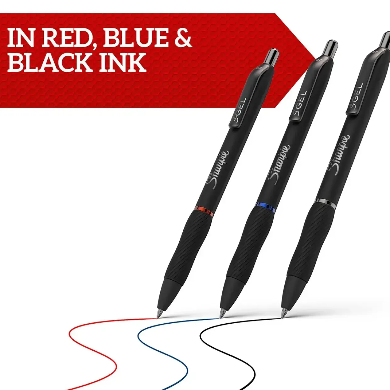 Sharpies tusser Gelpen S-Gel blå 0,7mm - 12 stk