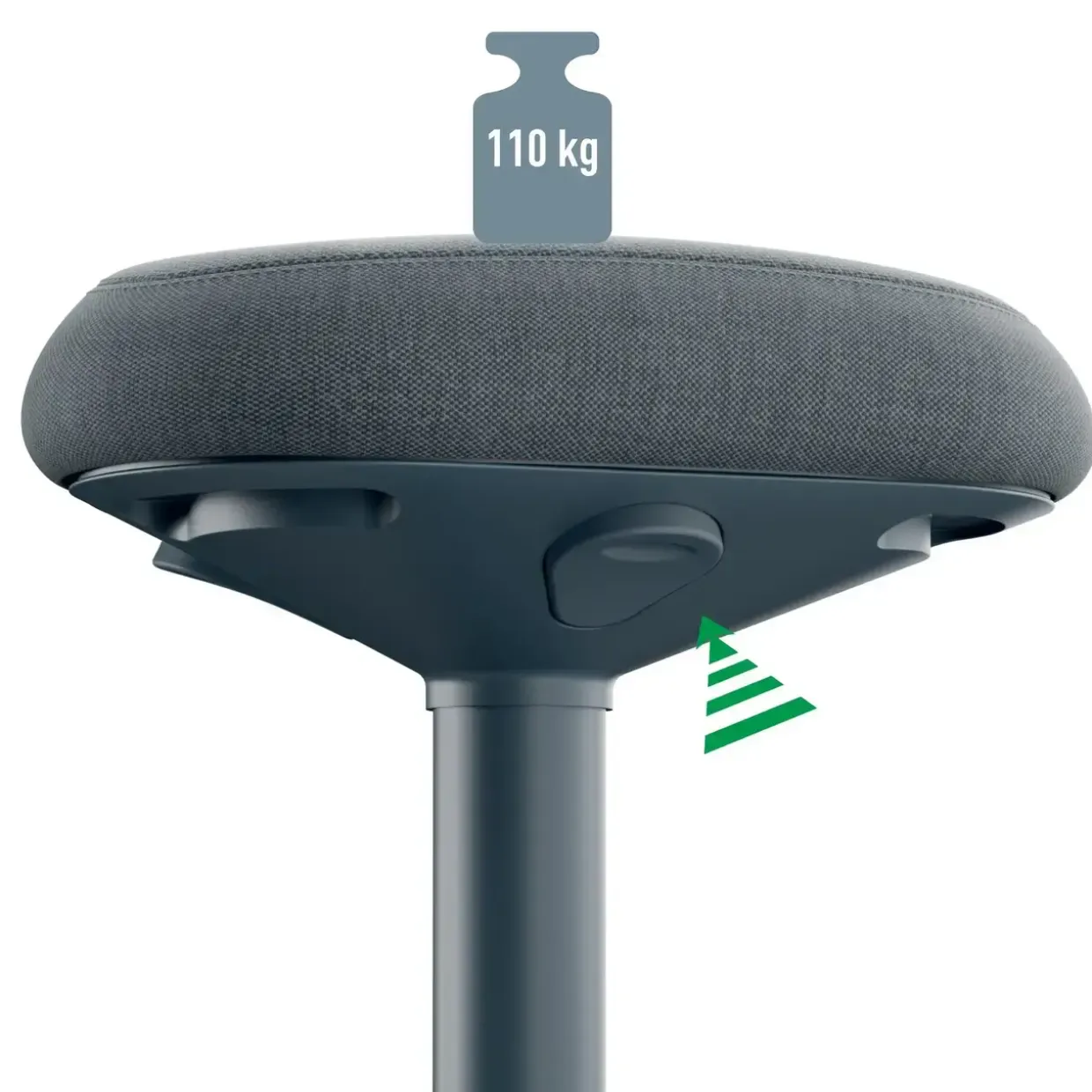 Siddestol – Leitz Ergo Active – Comfort – Mørkegrå