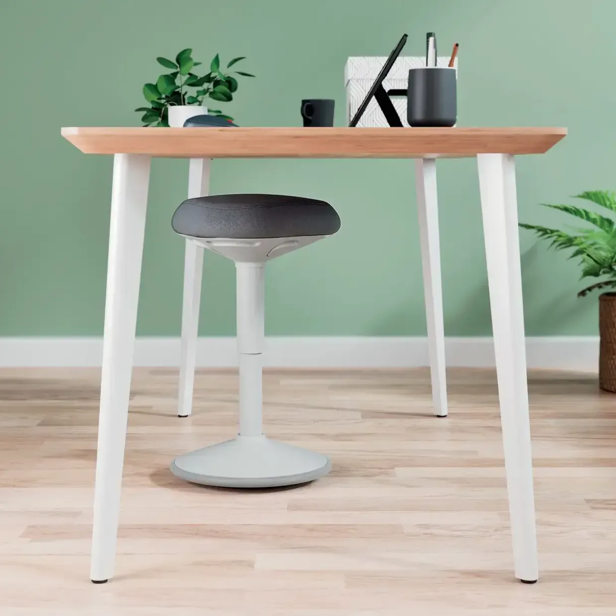 Siddestol – Leitz Ergo Active – Comfort – Lysegrå