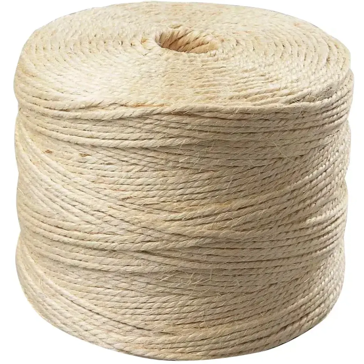 Sisal bindegarn 2 kg 2/450 ca. 420 meter - Brudstyrke 120 kg - 6 stk