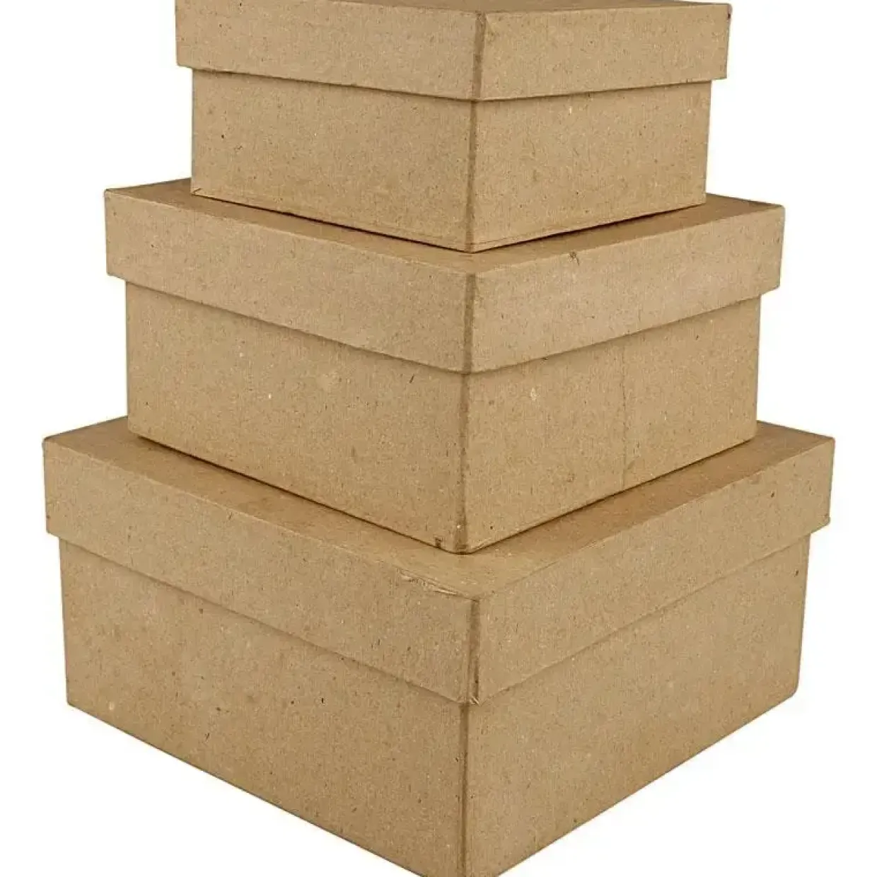 Æsker – Kvadratiske – 10/12,5/15 cm – Højde 5/6/7,5 cm – 3 stk