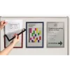 Skifteramme - A4 DURAFRAME® MAGNETIC med blå ramme - 5 stk.