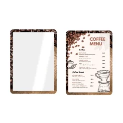 Skifteramme Securit A4 magnetisk Coffee