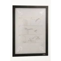 Skilt Duraframe Wallpaper A4 sort aftagelig inforamme 1stk