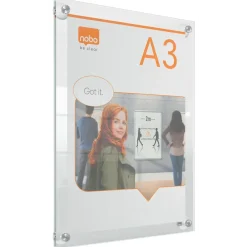 Skilt m. sugekop Nobo Akryl Premium Plus A3