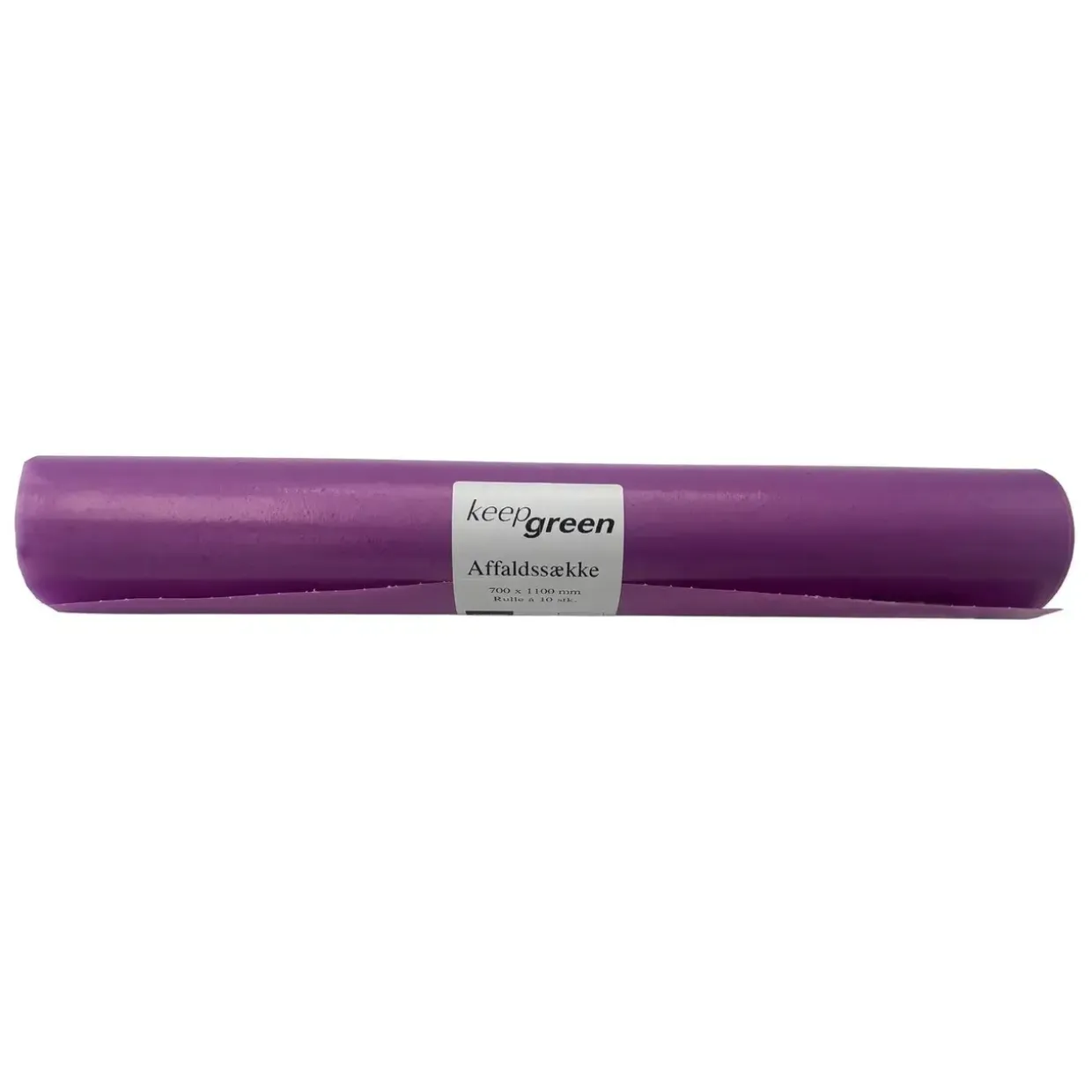 Sæk KeepGreen 100ltr B700xL1100mm 45my Standard Lillatonet - 20 rl x 10stk/krt