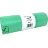 Sæk 125liter B750xL1150mm 30my PLA bionedbrydelig Standard Grøn - 16 rl x 10 stk/krt