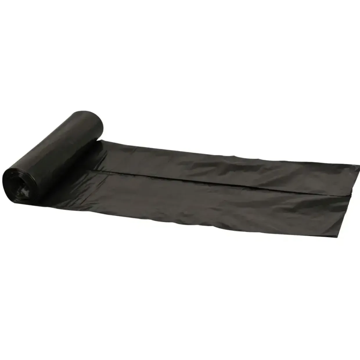 Sæk - 170 l - LDPE genanvendt - Sort 80x125 cm - 6 ruller