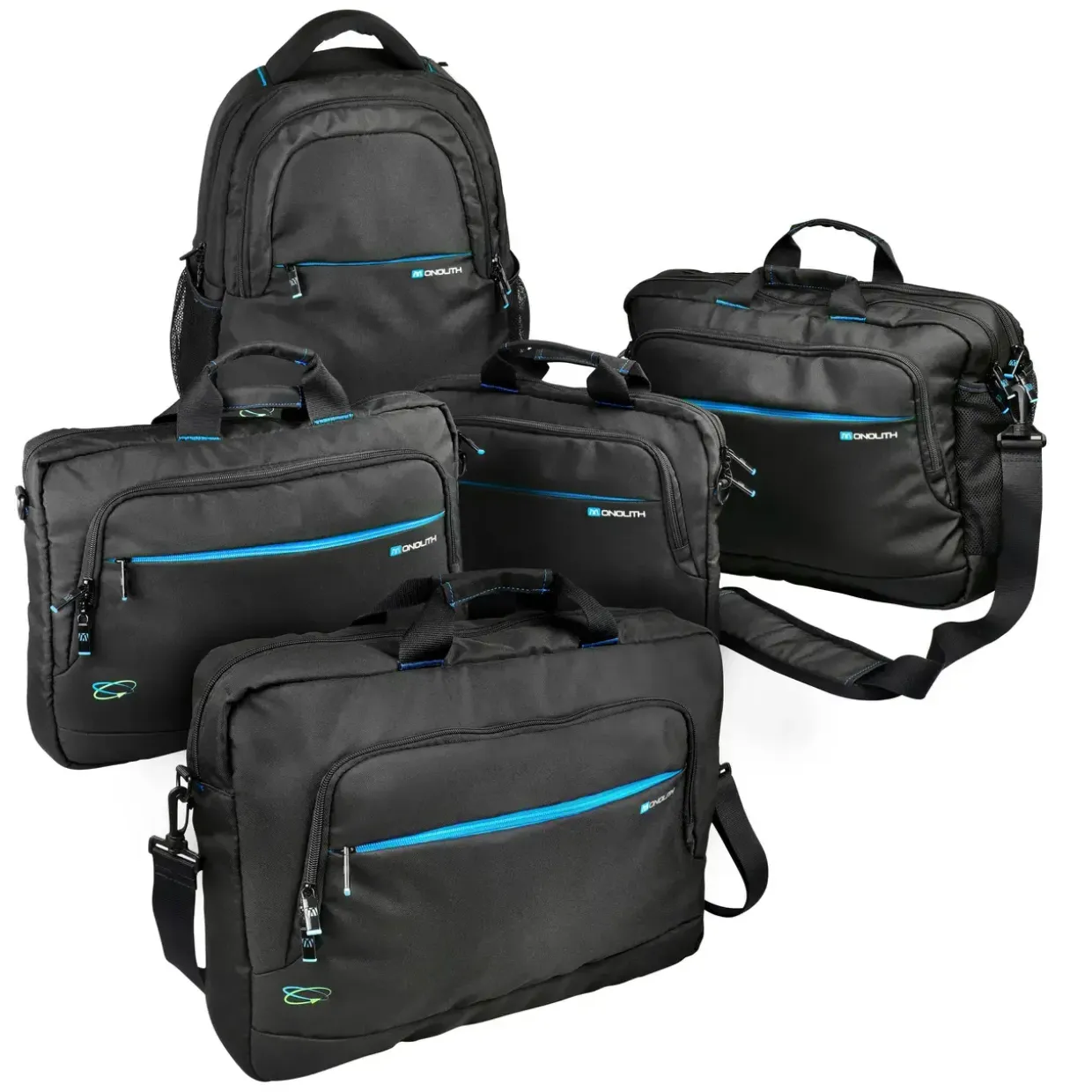 Skoletaske Computertaske hybrid 15,6" Blue Line af genbrugsflasker