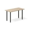 Skrivebord DNA, Eg 1200x600mm I-ben/Sort