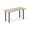 Skrivebord DNA, Eg 1400x600mm I-ben/Sort