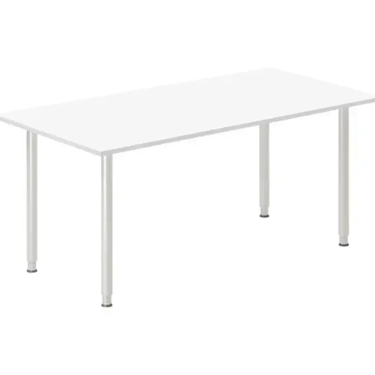 Skrivebord DNA, Hvid 1800x800 mm I-ben/Alugrå