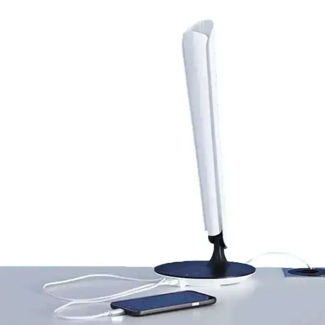 Skrivebordslampe LED Tulip 8W USB hvid/sort