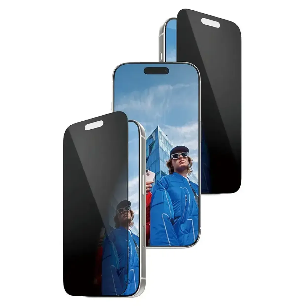 Skærmbeskyttelse - PanzerGlass - Privacy Ultra-Wide Fit FASTFIT - iPhone 17 Pro - Sort