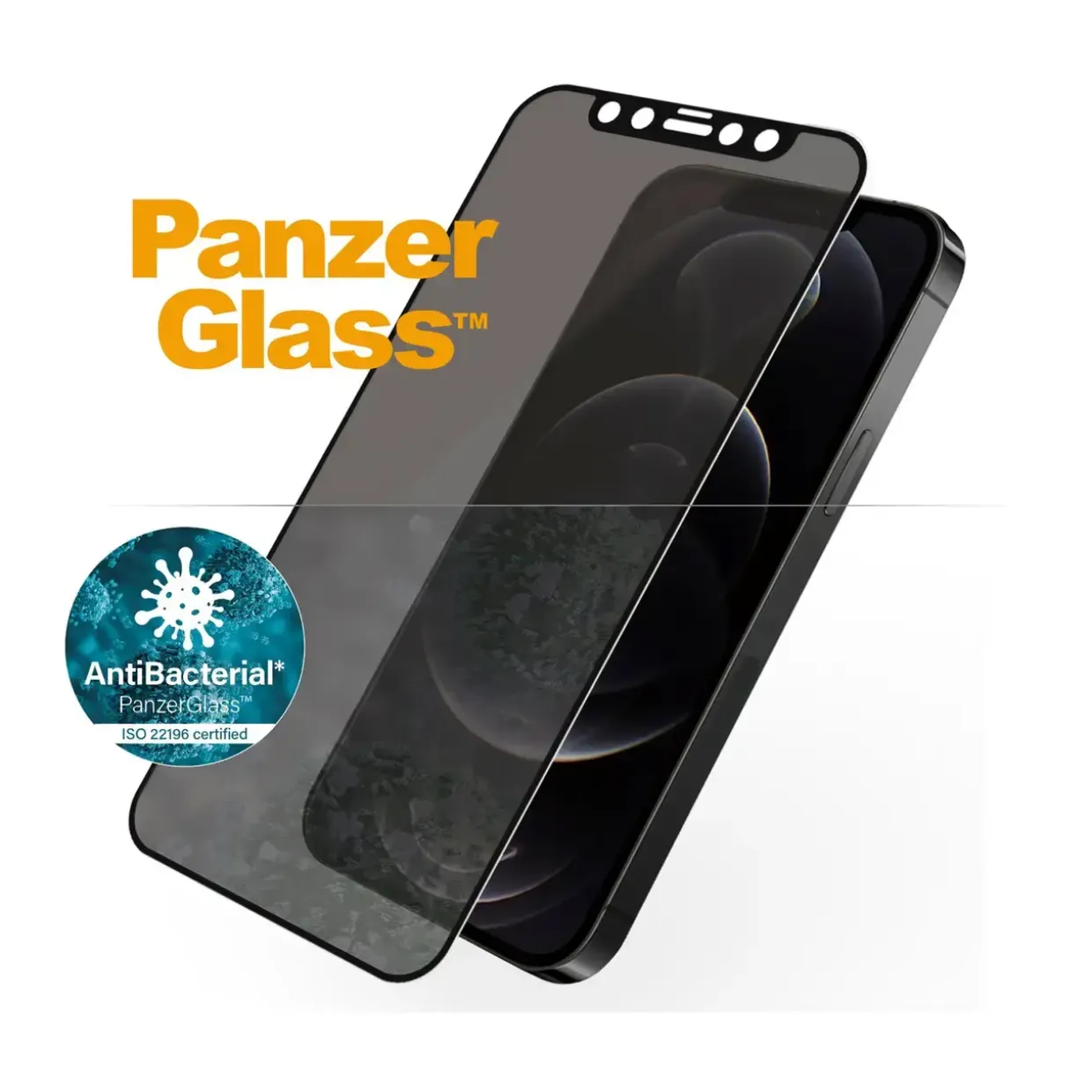 Skærmbeskyttelse - PanzerGlass iPhone 12 Pro CF Privacy - Sort