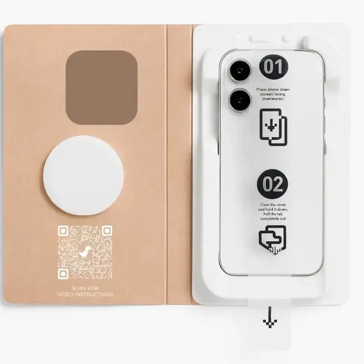 Skærmbeskyttelse, ËSSENTIALS by Upström, iPhone 16 & 15 - Recycled Glass