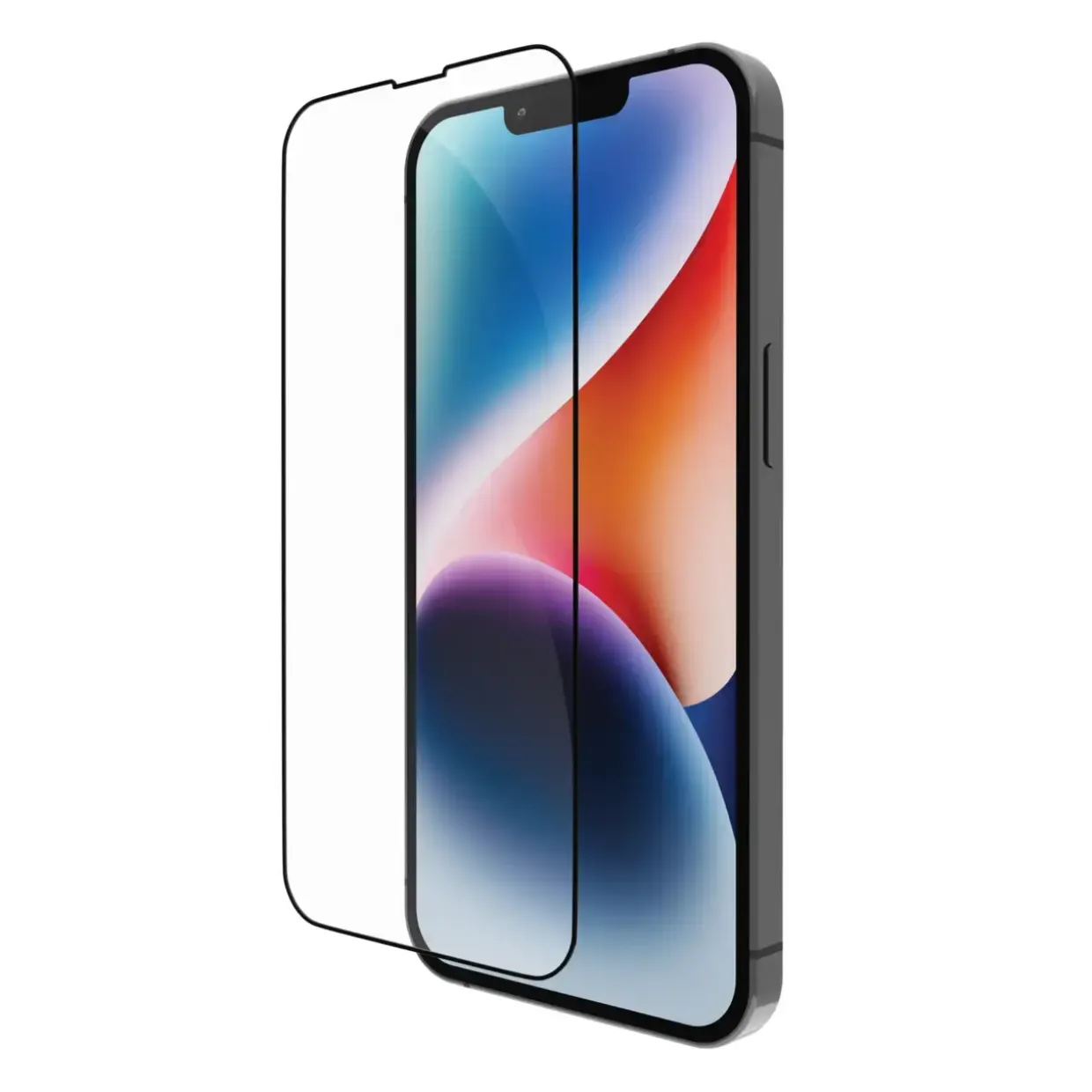 Skærmbeskytter - Dbramante1928 eco-shield - iPhone 13/13 Pro/14 - Sort kant