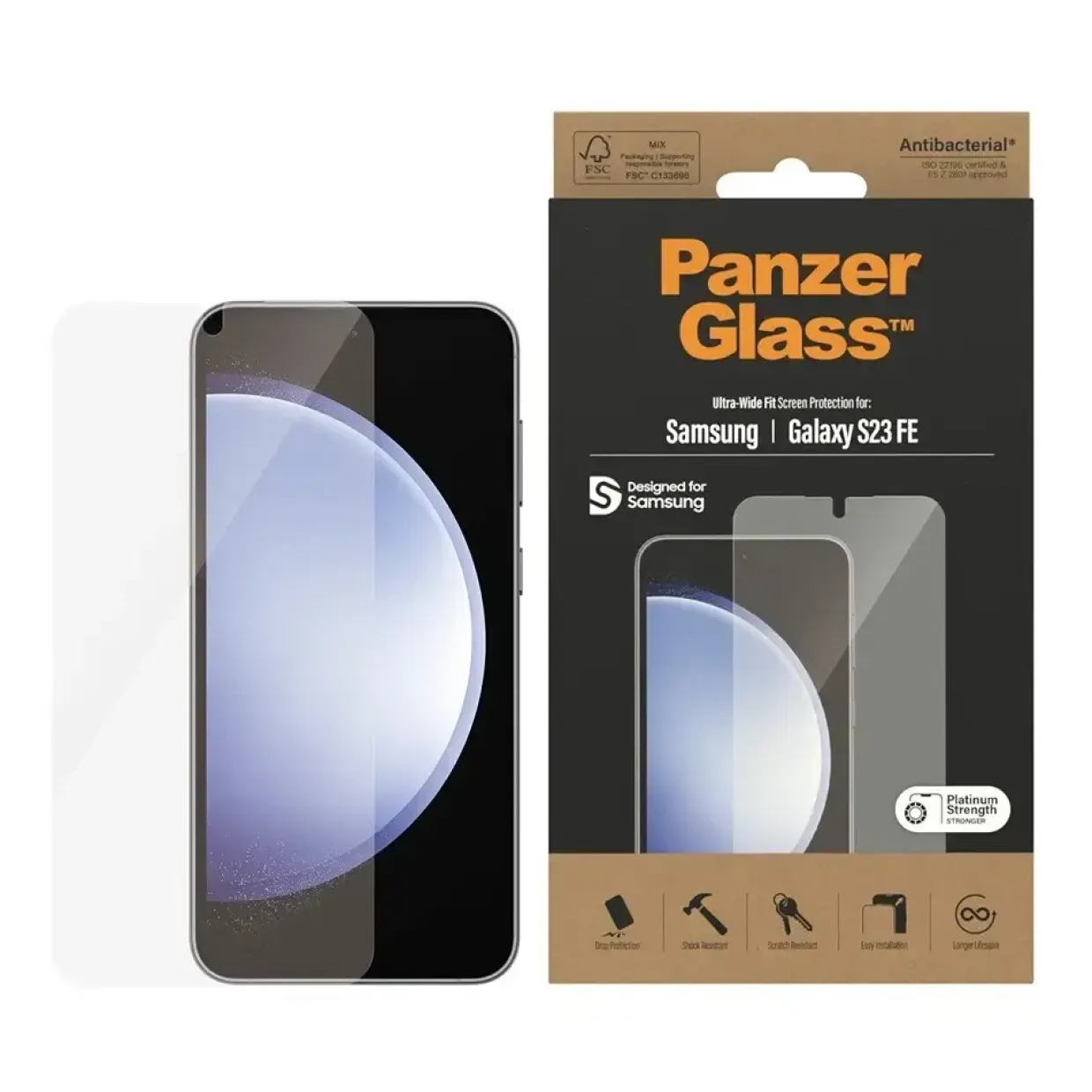 Skærmbeskytter, PanzerGlass, Samsung Galaxy S FE 2023 Ultra