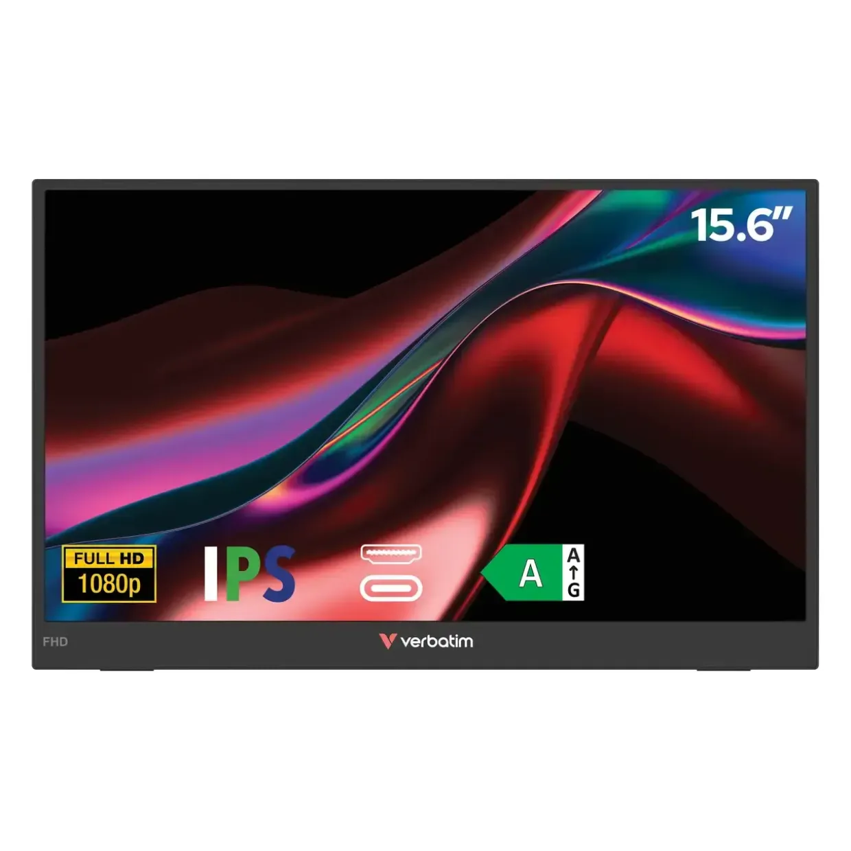 Skærm - Verbatim 15,6" Portable FHD Monitor LIGHT - Full HD