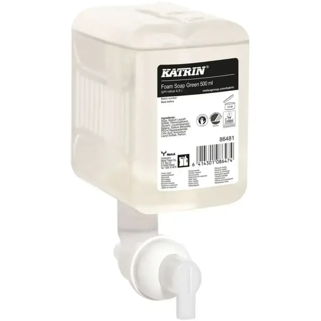 Skumsæbe – Katrin Green – Foam – 0,5 l – Med parfume