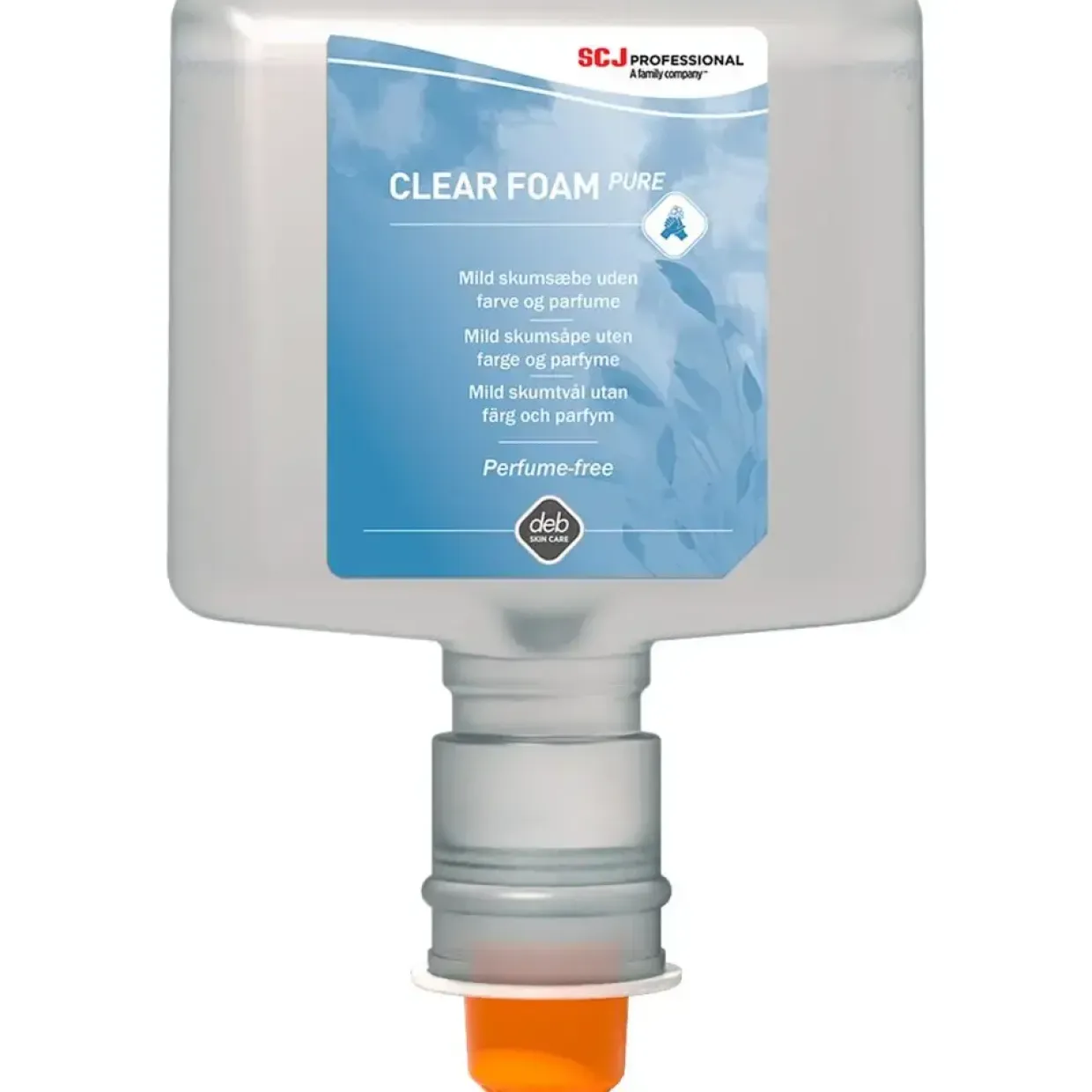 Skumsæbe - SC Johnson Clear Foam PURE - Uden farve og parfume - 1200 ml - 3 stk