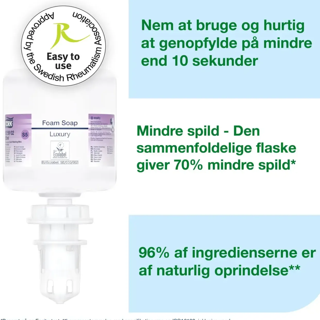 Skumsæbe Tork 525902 Luksus Mini S5 8x525ml