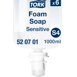 Skumsæbe Tork 520701 S4 Extra Mild Premium uparfumeret - 6 flasker á 1 liter