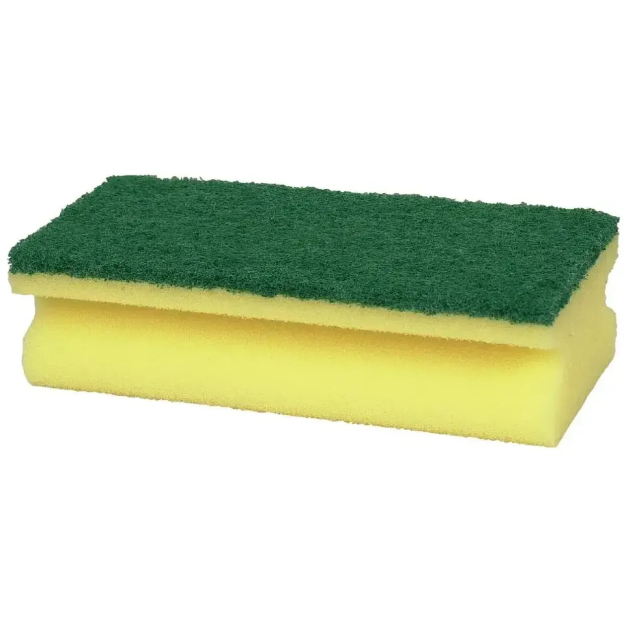 Skuresvamp - Grøn - Grov Skureeffekt - 14,3x6,9x4,5 cm - 10 stk