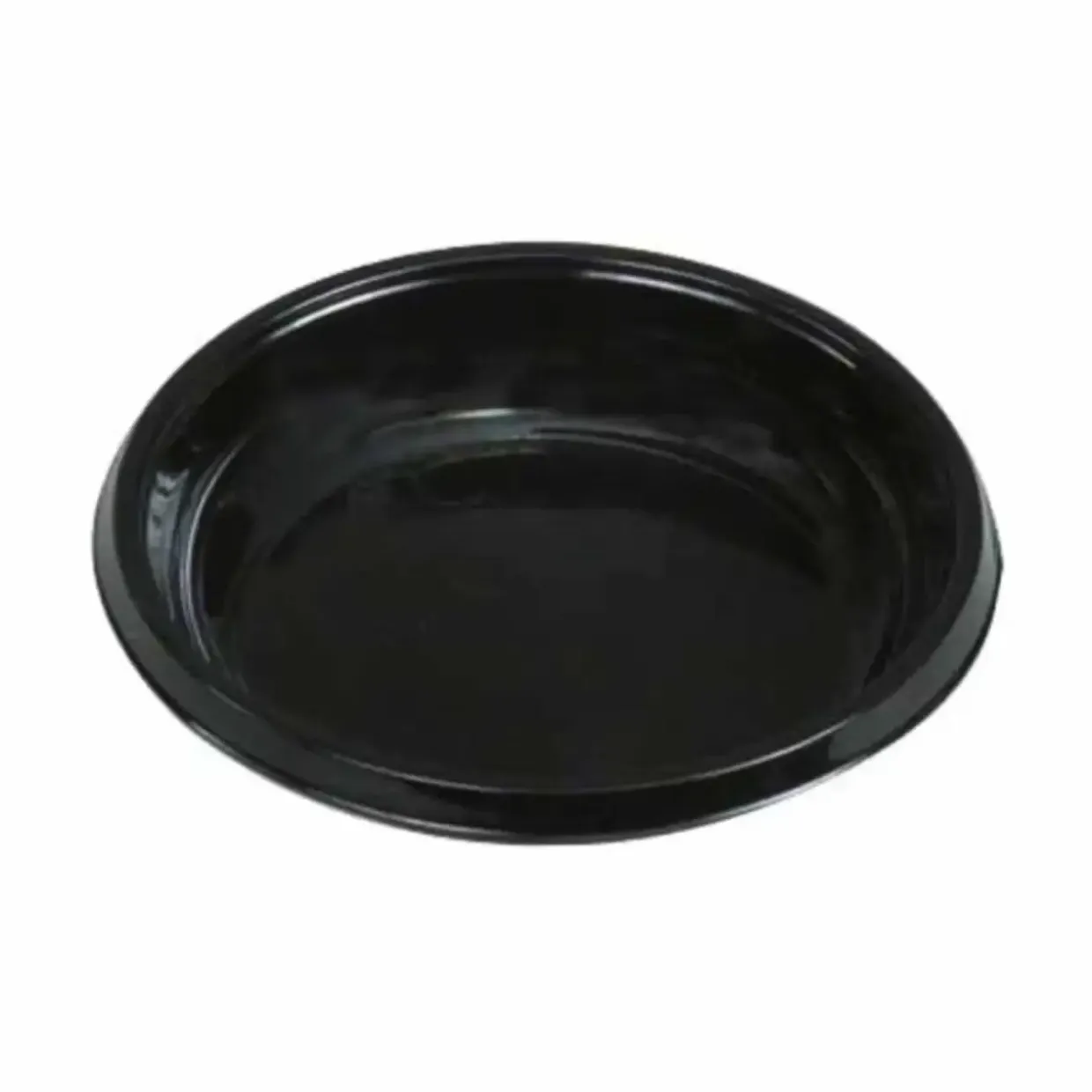 Smagsprøvebakke Sojaskål Ø78 mm Rund RPET Sort - 25 pk x 200 stk/krt