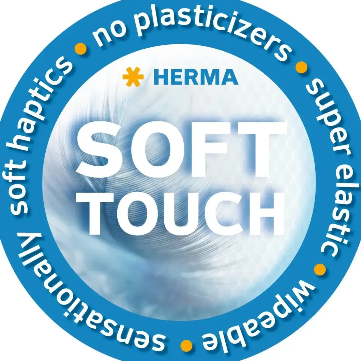 Små plastikposer med lynlås 23x11cm Herma - 10 stk