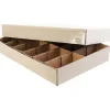 Sorteringskasse til farvekridt – 6×26×38 cm – Brun – Pap – 1 stk