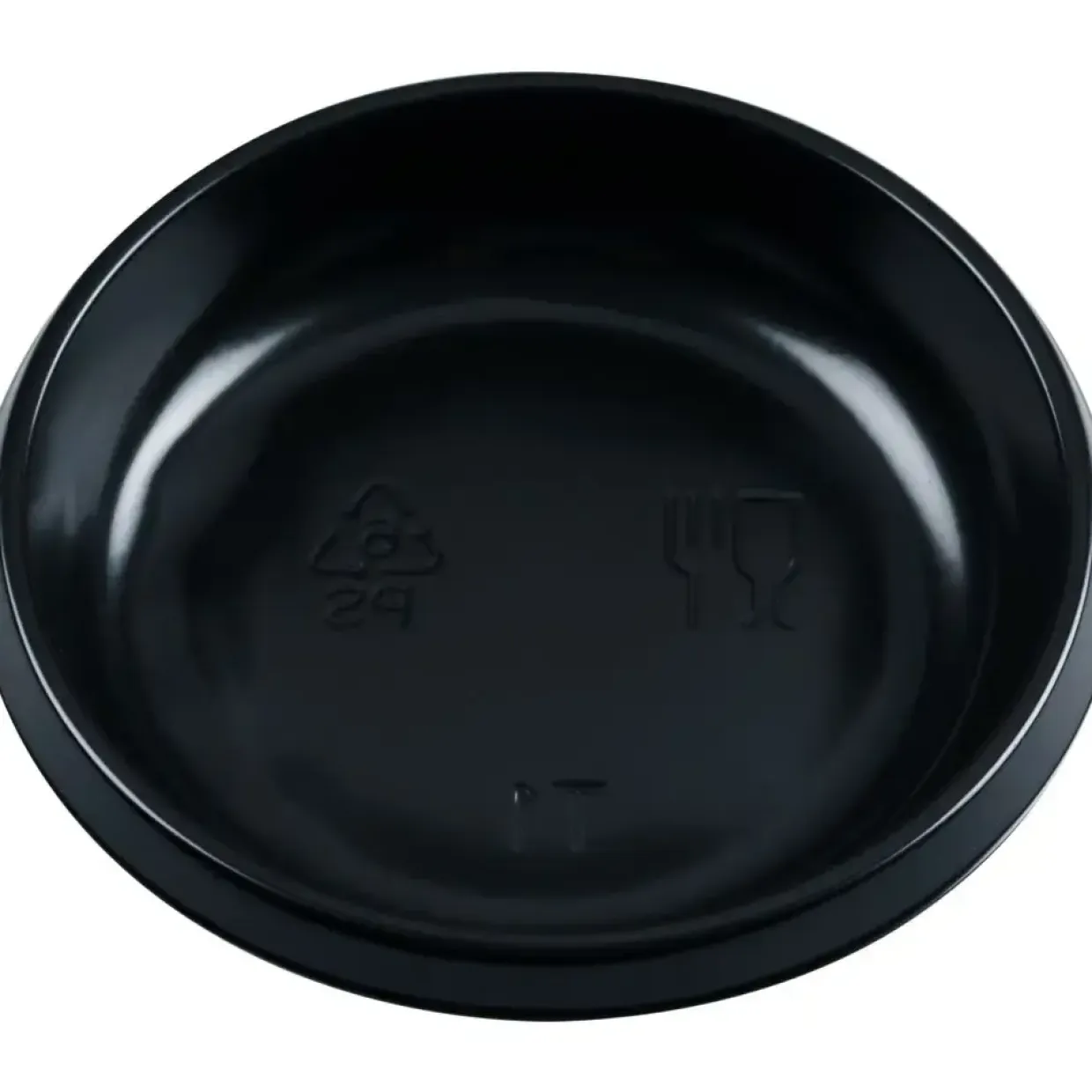 Soyaskål, 1cm, Ø7,8cm, sort, PS - 5000 stk