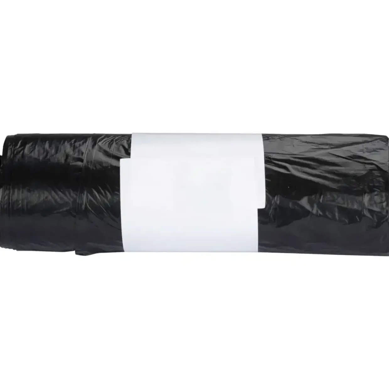 Spandeposer 40 L sort LDPE recycle 60x60cm produceret i 100% genanvendt plast - 18 ruller