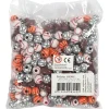Sportsperler, str. 11-15 mm, hulstr. 3-4 mm, ass. farver, 270g, ca. 220 stk.