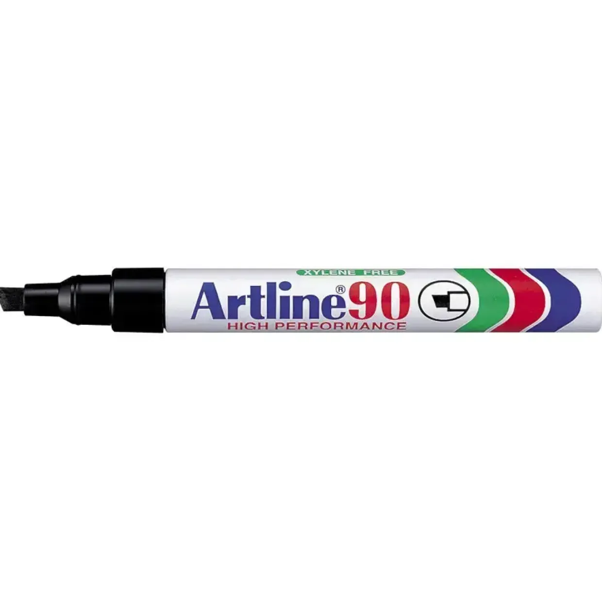 Sprittus Artline 90 sort 2-5 mm firkantet spids - 12 stk