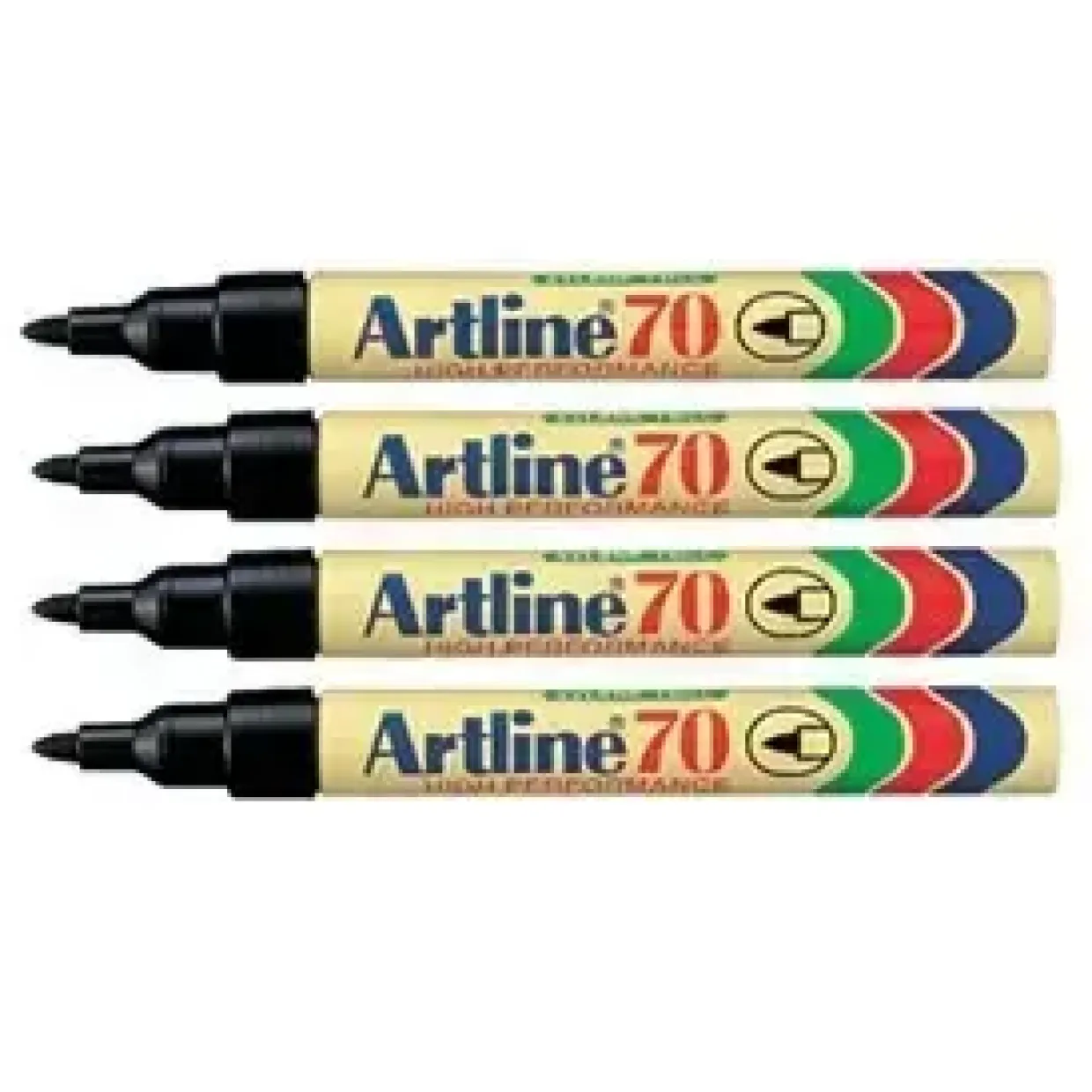 Sprittusch Artline 70 sort - 4 stk