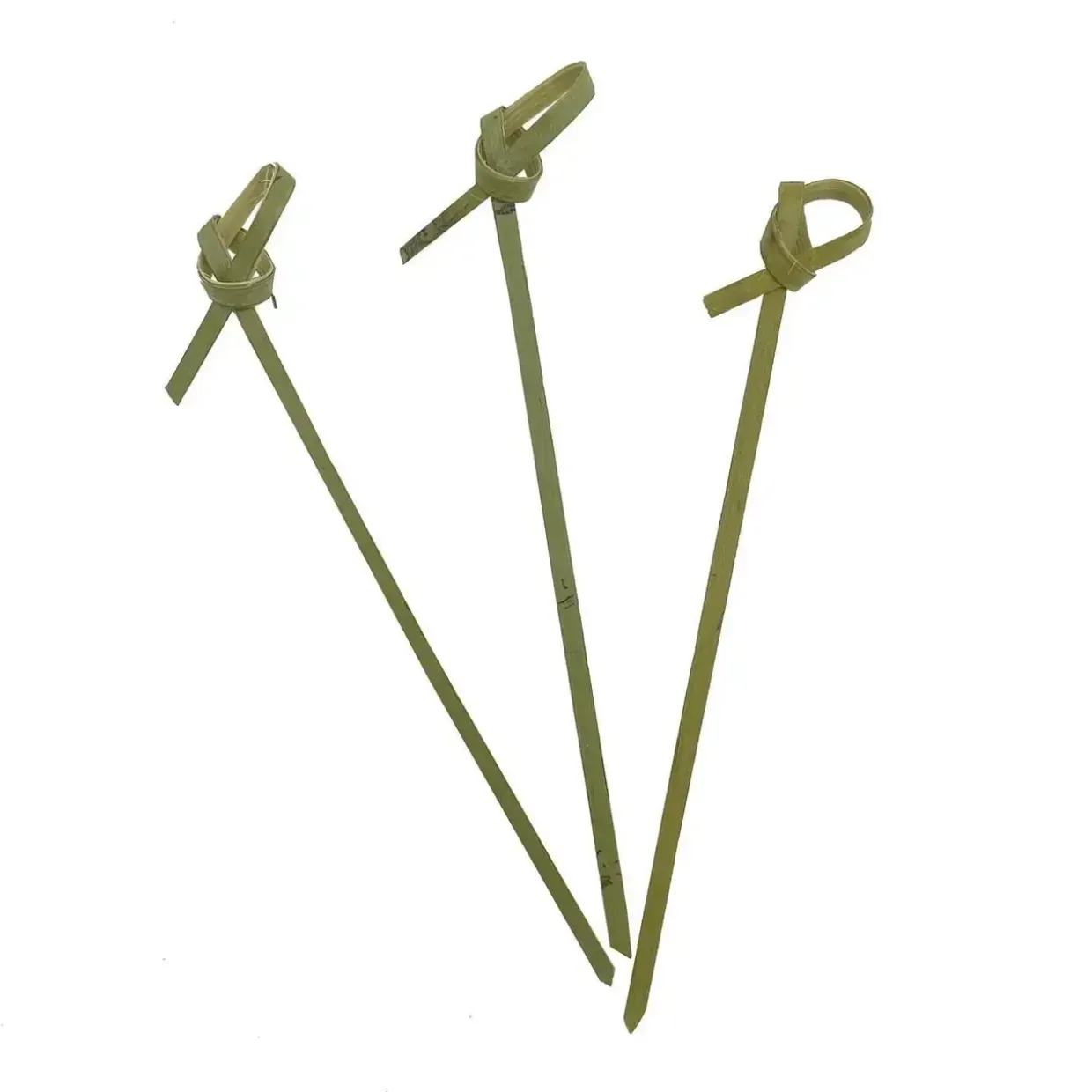 Spyd 100 mm med Sløjfe Bambus - 100 stk/pk
