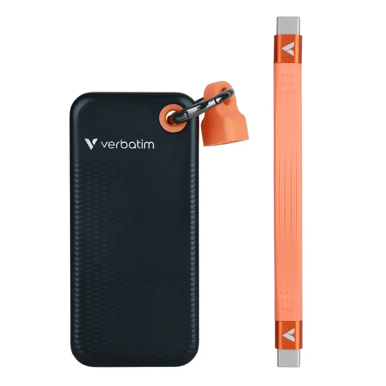 SSD - Verbatim Pocket 1TB - USB 3.2 Gen 2 - Sort/Orange