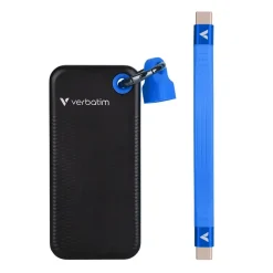 SSD - Verbatim Pocket 2TB - USB 3.2 Gen 2 - Sort/Blå