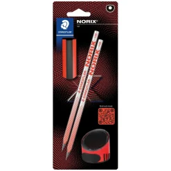 Staedtler Blyant Norix HB sæt rød blister (4)