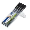 Staedtler Lumocolor sæt - Sorte permanente markere i 4 tykkelser